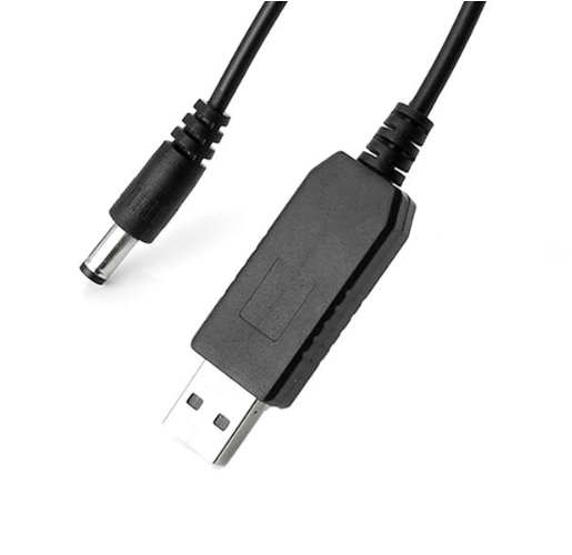 5V to 12V Power Cord USB Boost Power Cable โมดูลแปลงไปจาก 5V เป็น 12V 700mA Jack 5.5 x 2.1mm ยาว 1 เมตร