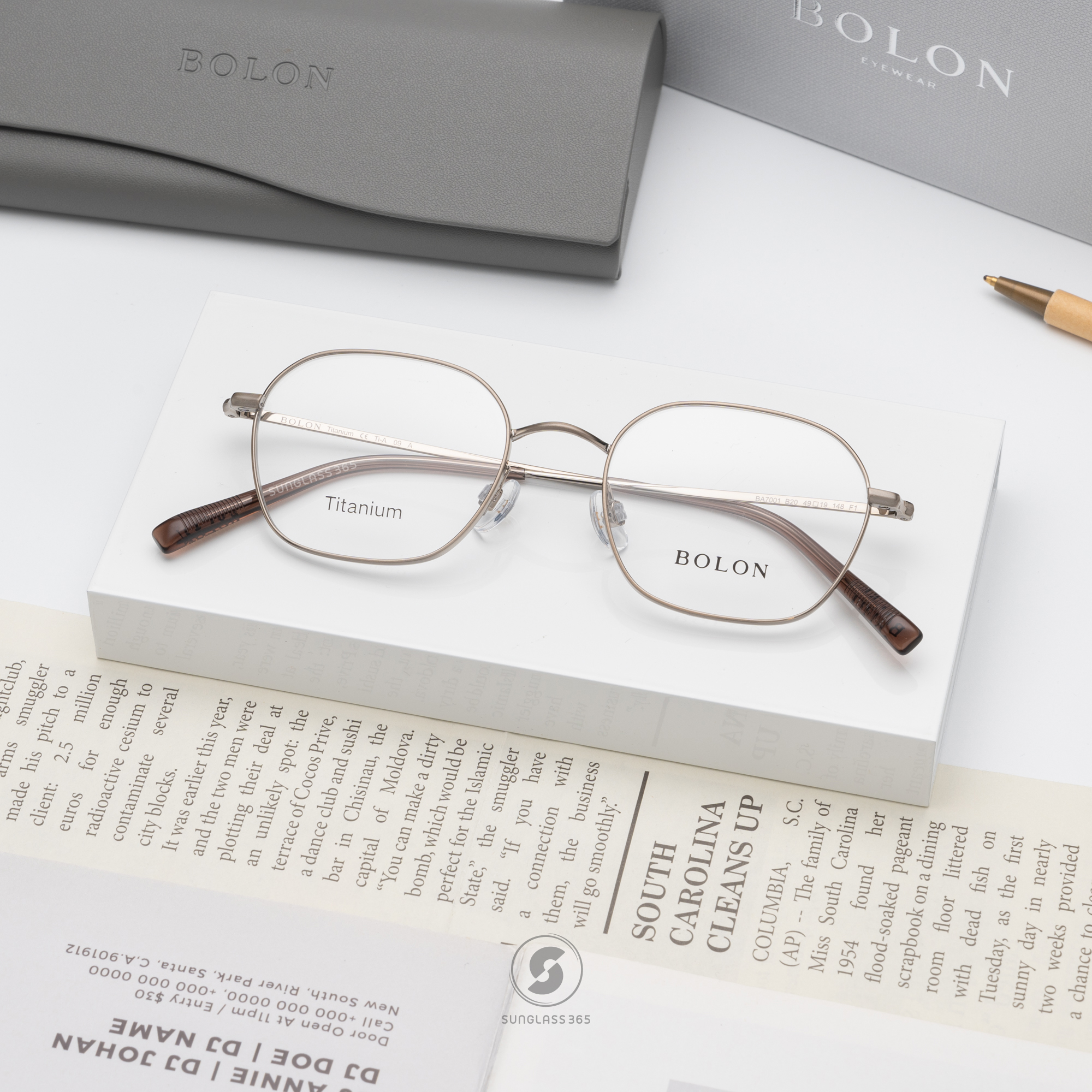 แว่นสายตา BOLON รุ่น Libson BA7001 B20 Brushed Brown