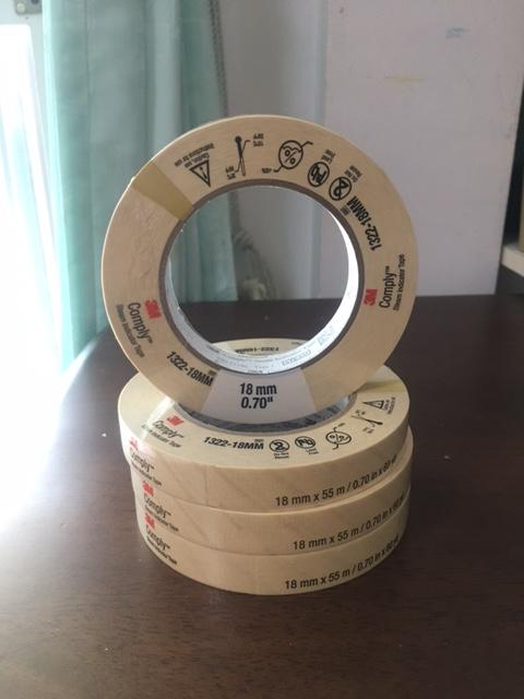 แถบตรวจทางเคมีฆ่าเชื้อด้วยไอน้ำ (Autoclave Tape) ขนาด 3/4" หรือ 18 มม. (3M)