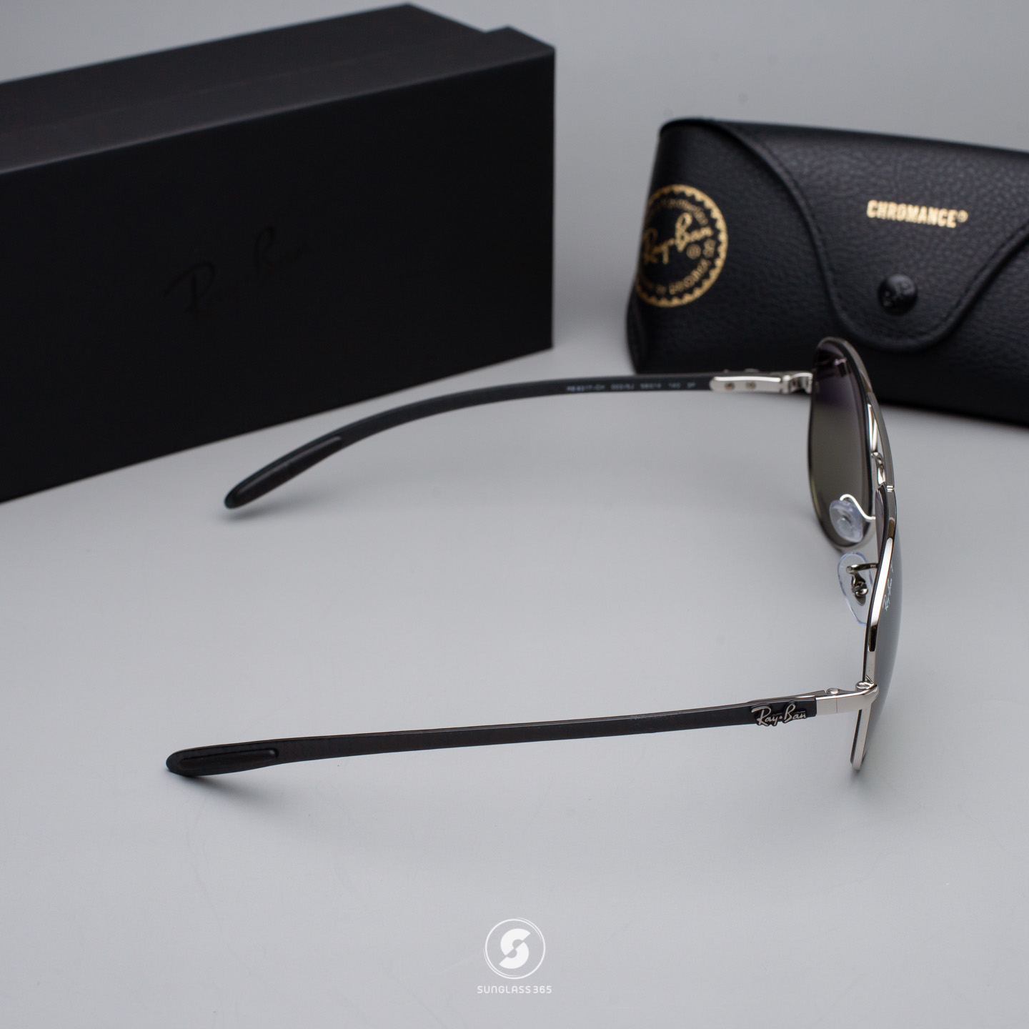 Ray-Ban RB8317CH 003/5J Carbon Fibre Mirror Chromance Polarized