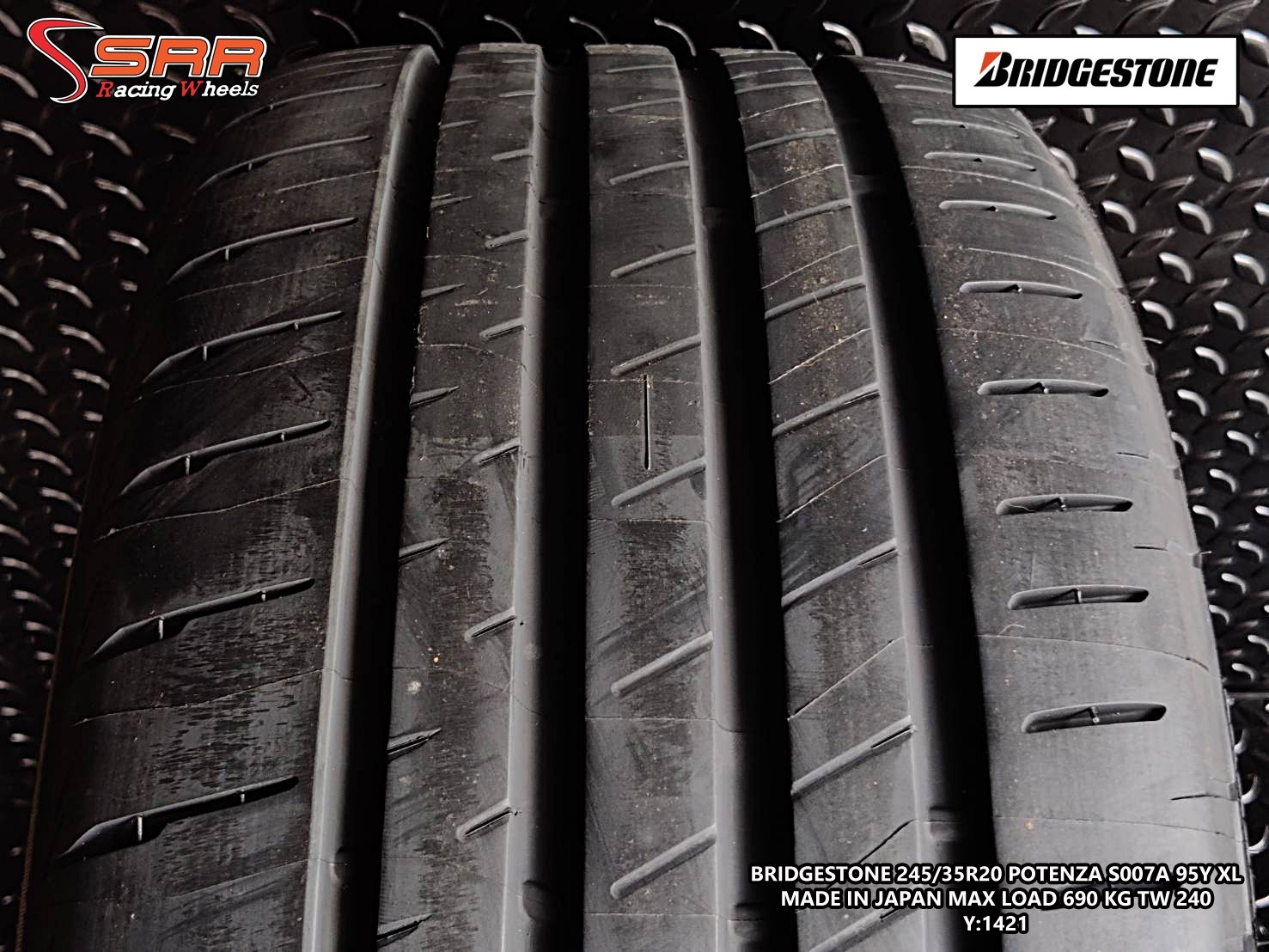 BRIDGESTONE 245/35R20 S007A ปี2021 ราคาถูก