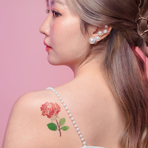 ชุดเพ้นท์กลิตเตอร์แทททู เพ้นท์หน้า เพ้นท์ตัว glitter tattoo FA501