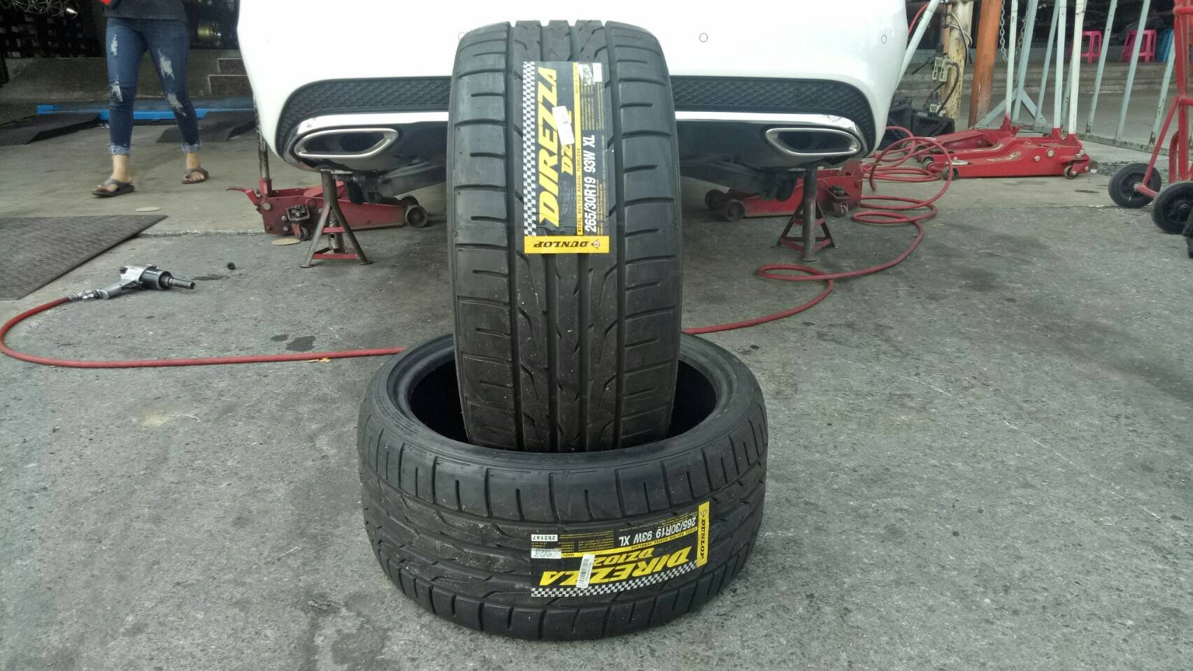 ยางใหม่ DUNLOP DZ102 265/30-19 ใหม่ ค้างปี ราคาพิเศษ