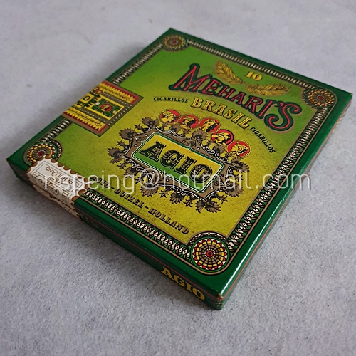 กล่องซิการ์ (กระดาษ) Agio Mehari's 10 Brasil Cigarillos