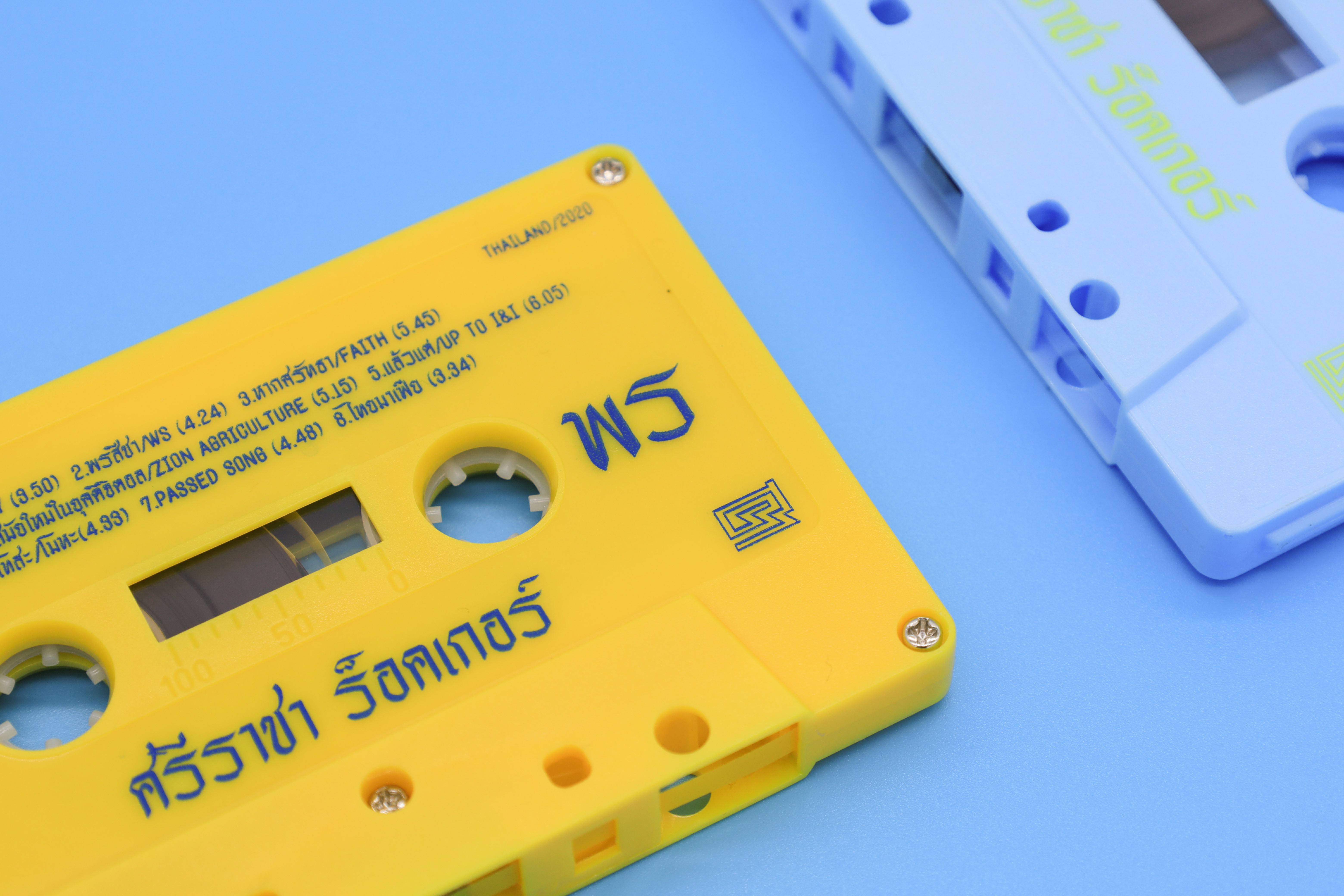 SRJ-CT-001Y-SRIRAJAH ROCKERS 4th ALBUM "WS" เทปสีเหลืองปกสีน้ำเงิน