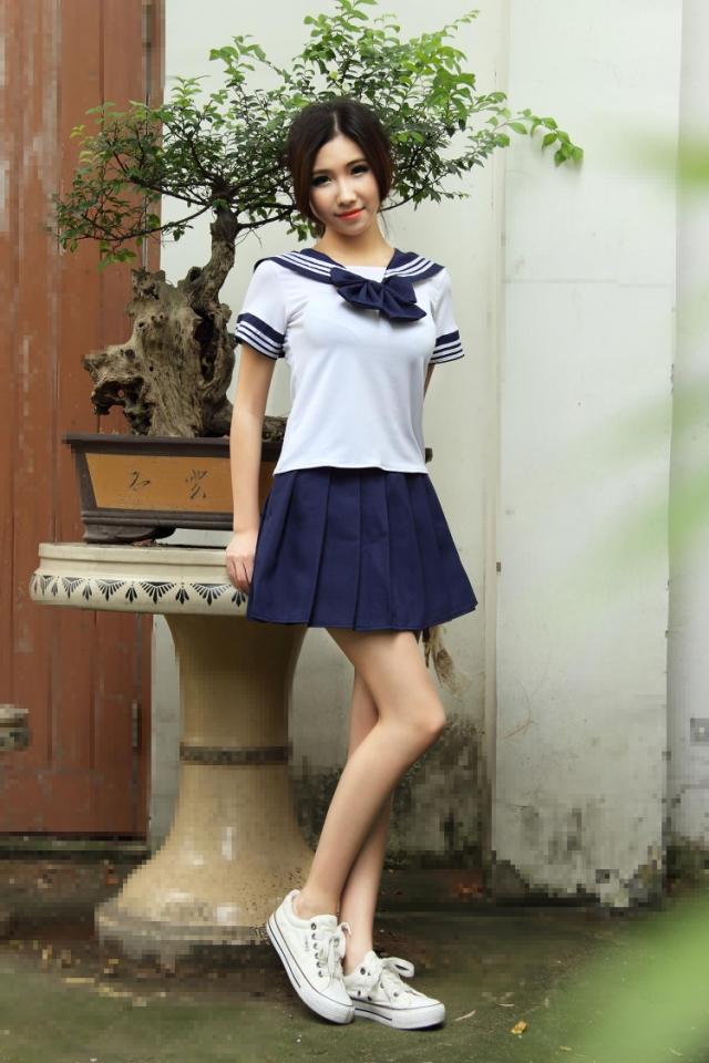 ชุดนักเรียนญี่ปุ่น ชุดเซเลอร์แขนสั้น