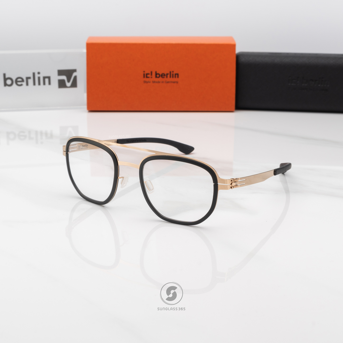 กรอบแว่น IC BERLIN Osmium Black Rose Gold