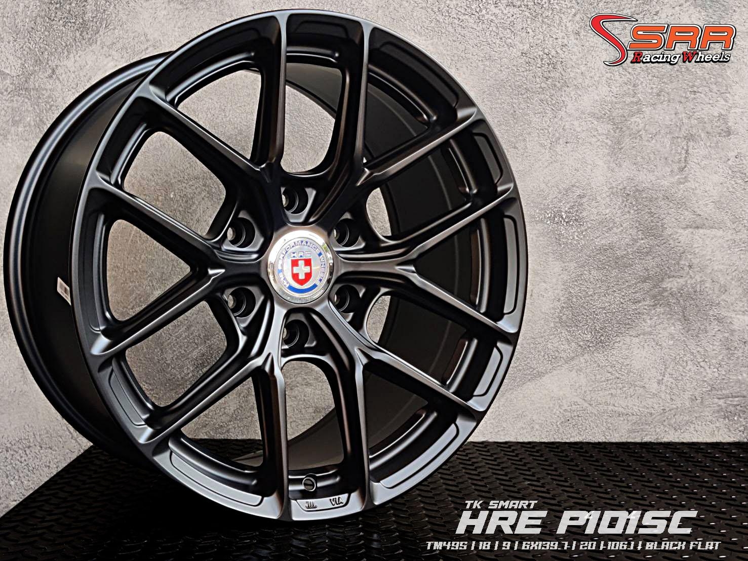 TK SMART : TM495 18X9 6X139.7 20 106.1 BLACK-FLAT (ดำด้าน)