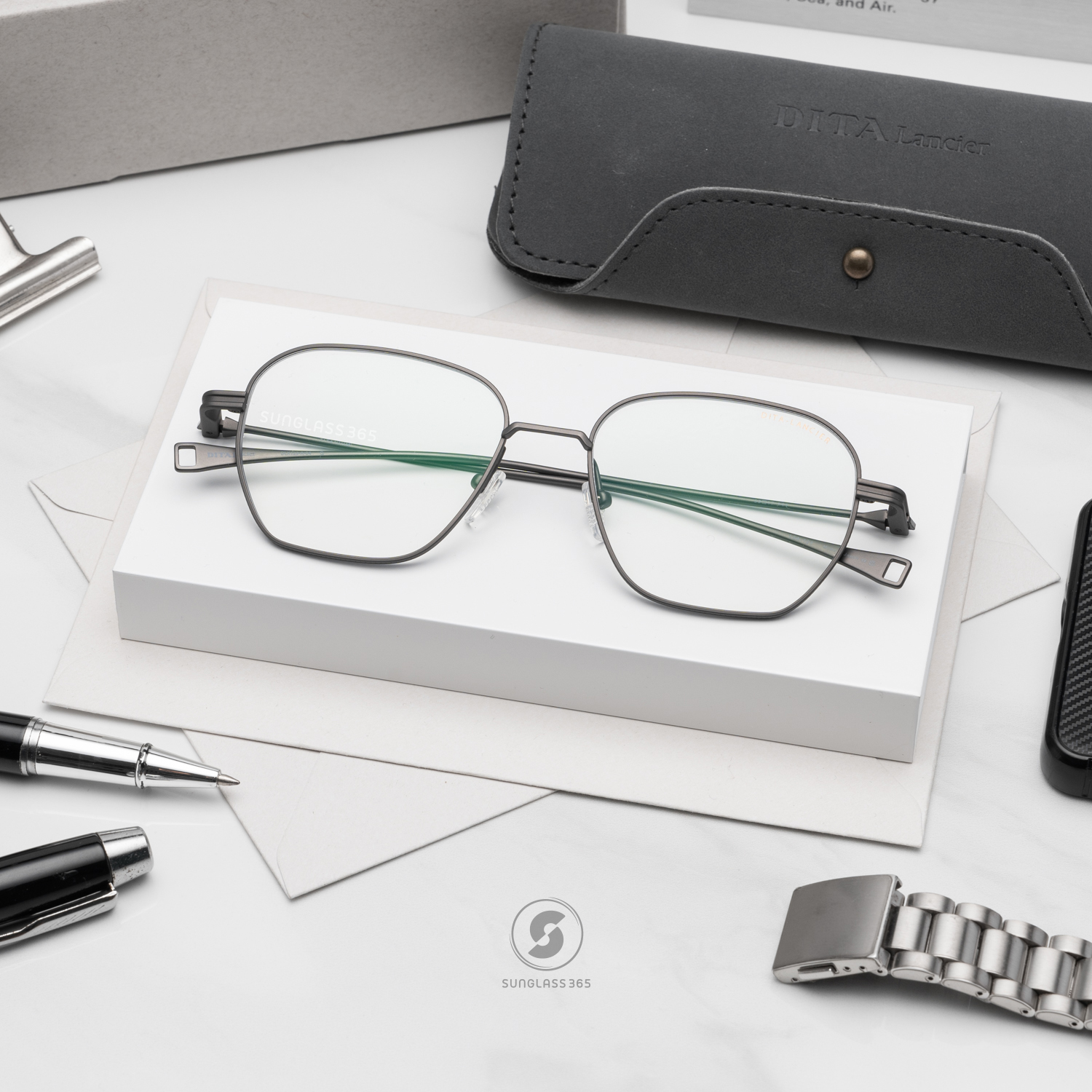 แว่นสายตา DITA LANCIER DLX123 A 04 with Blue Control Lens