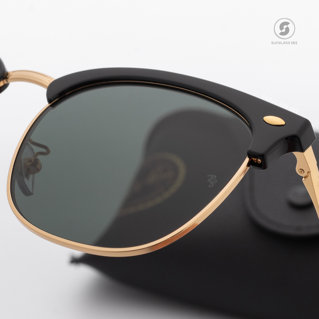 Ray Ban Clubmaster RB4418D 601/31 Black on Green