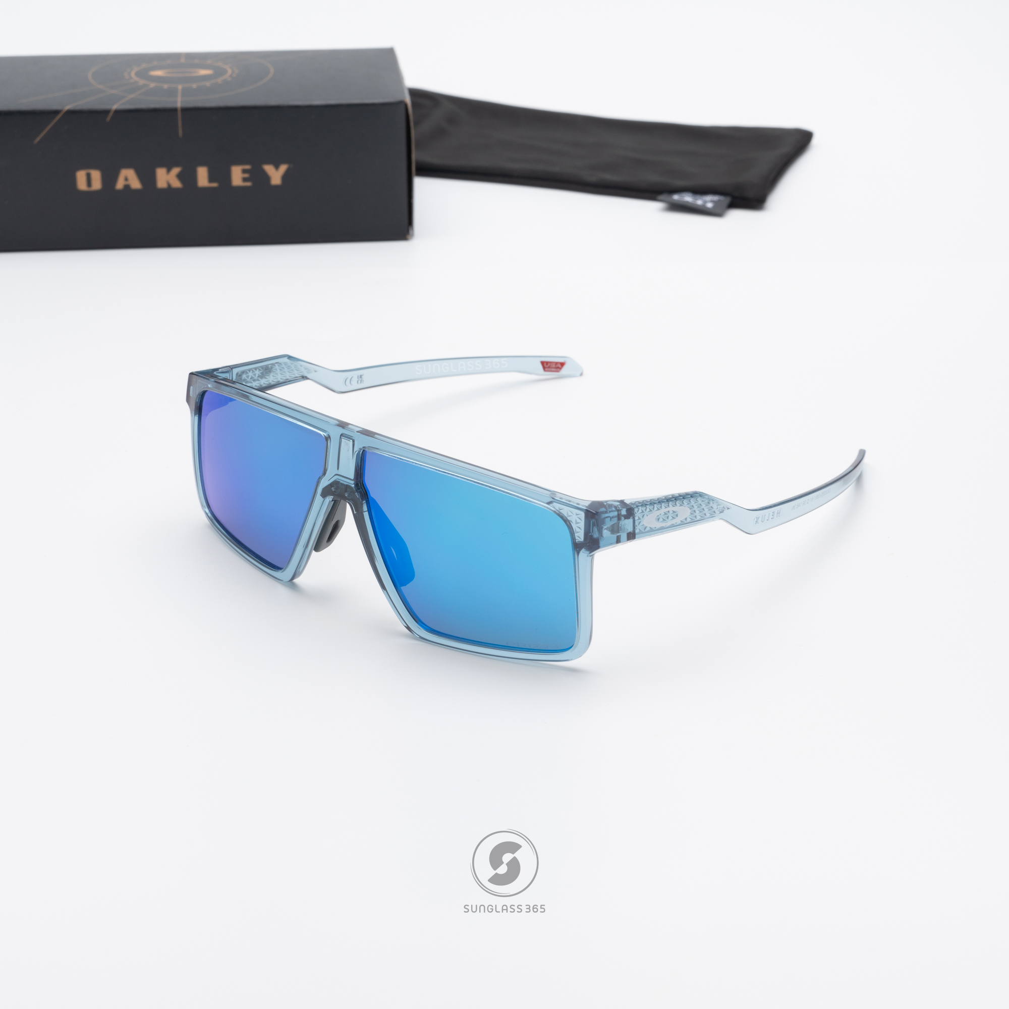 OAKLEY Helux OO9285-08 Transparent Stonewash Prizm Sapphire