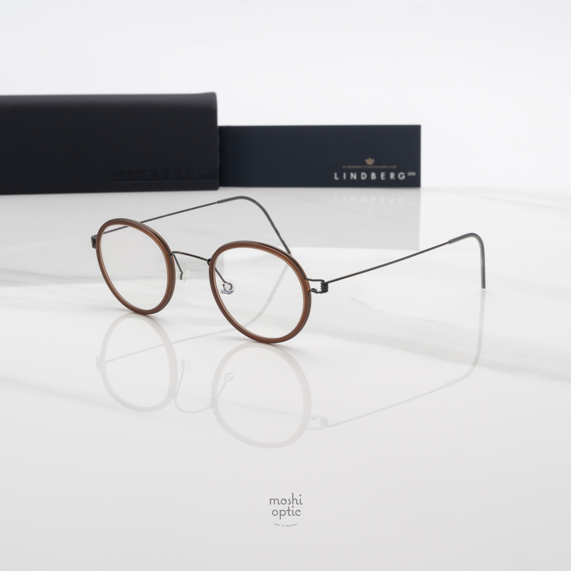 แว่นสายตา Lindberg Air Titanium Rim 019 1505P Lex PU9