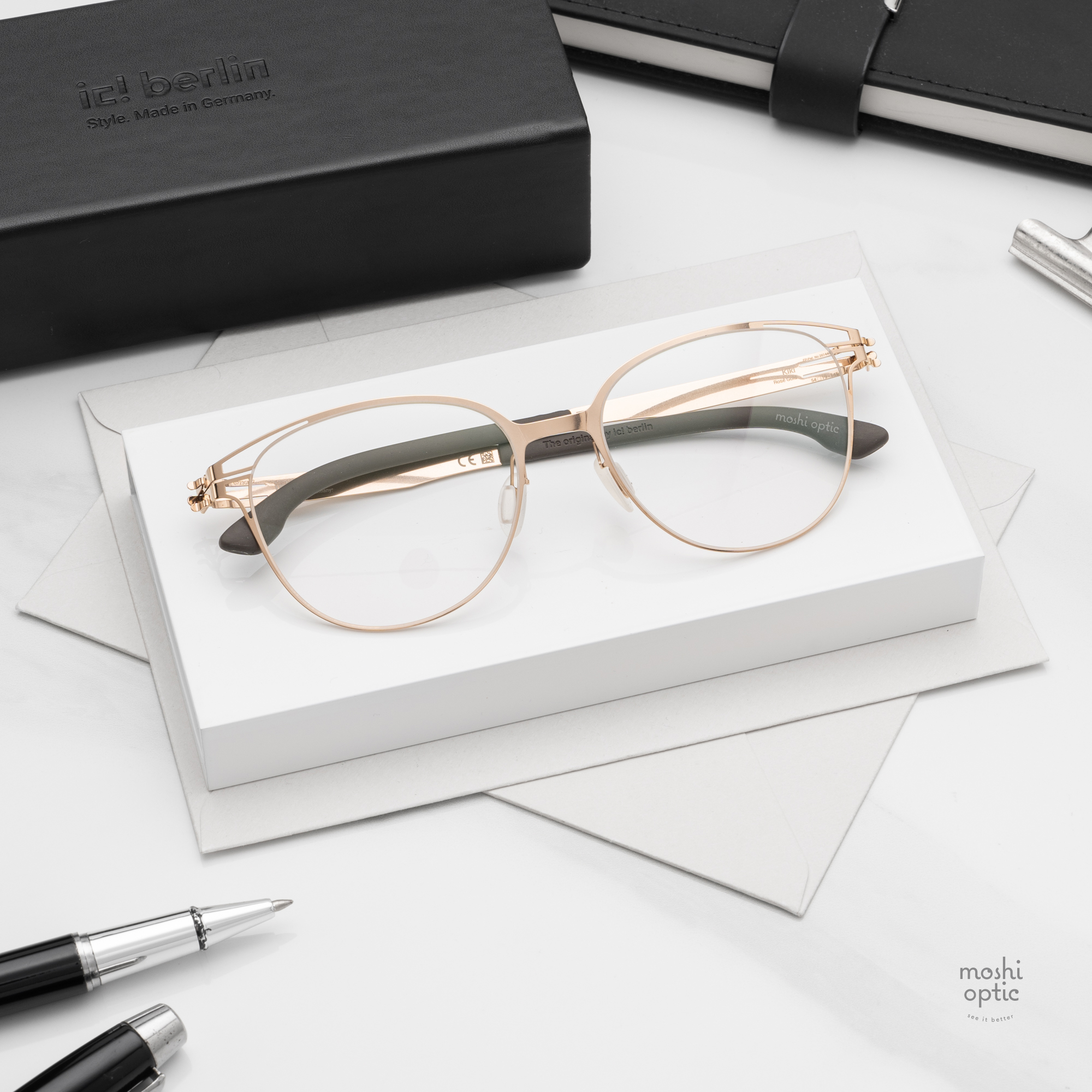 กรอบแว่น IC BERLIN Kiki Rose Gold