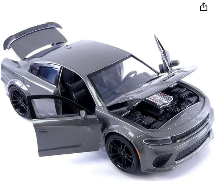 โมเดลรถ โมเดลรถยนต์ Dom's 2021 Dodge Charger SRT Hellcat 4