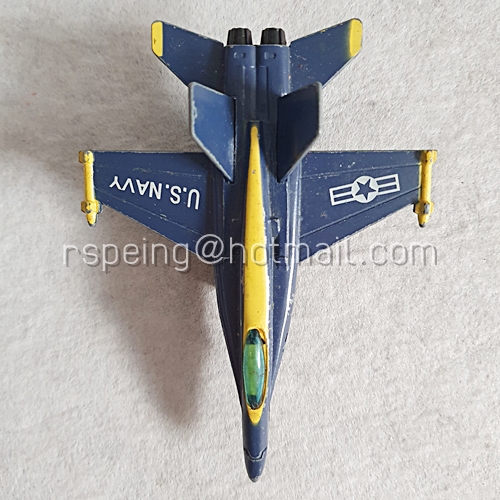 เครื่องบินโมเดลโลหะ Fighter Jet U.S. Navy สีน้ำเงินเข้ม