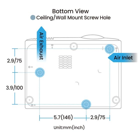 BenQ AH700ST DLP Golf Simulator Short Throw Laser Projector (4000lm / Full HD)