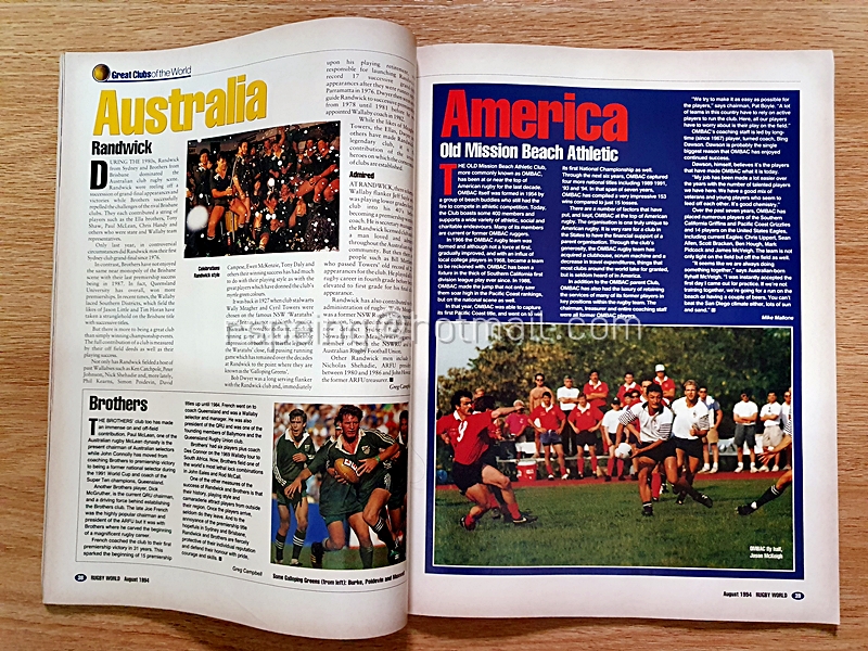 Rugby World August 1994