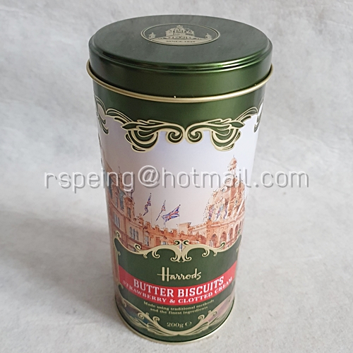 กระป๋องขนมบิสกิต Harrods Butter Biscuits