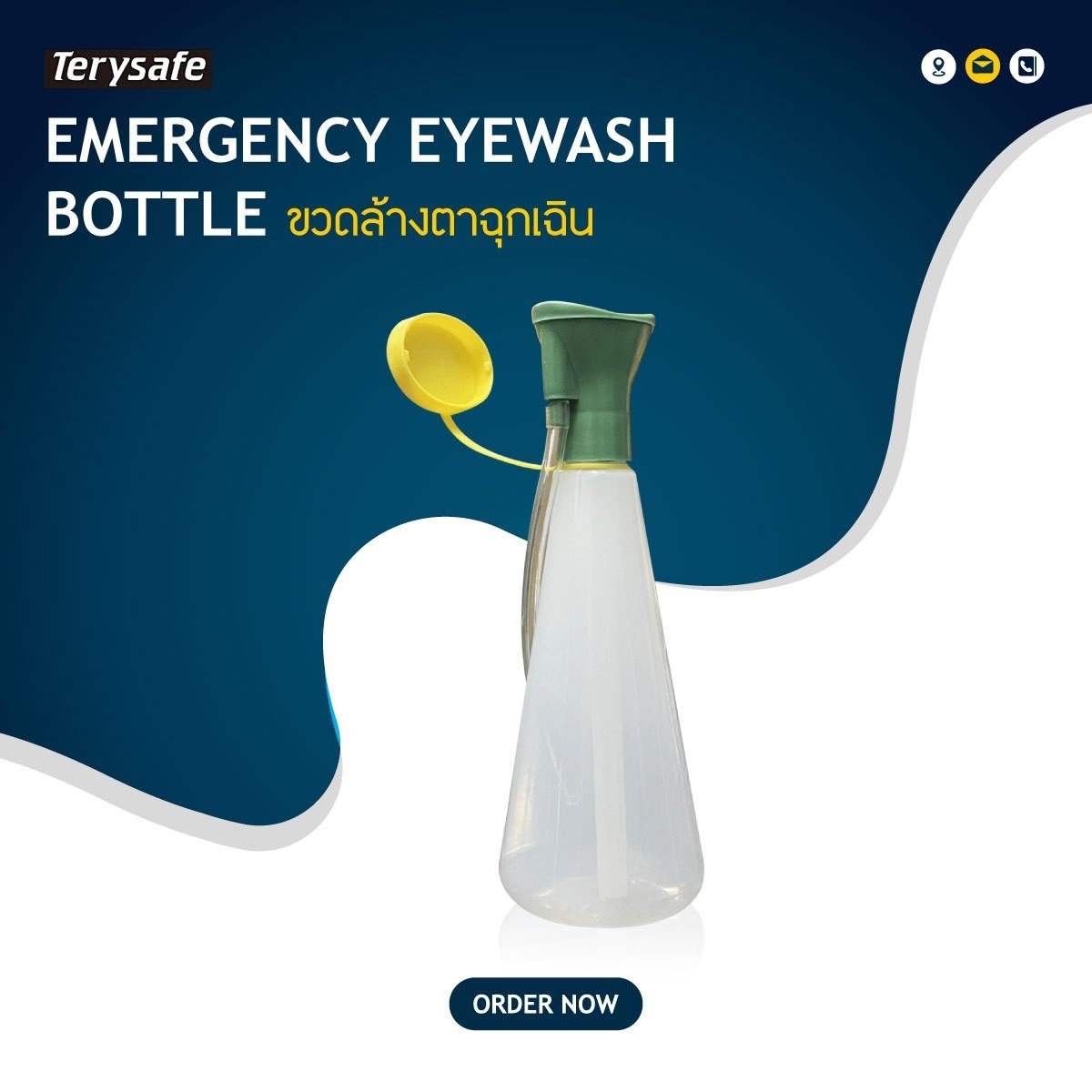 EMERGENCY EYEWASH BOTTLE Model. EW6