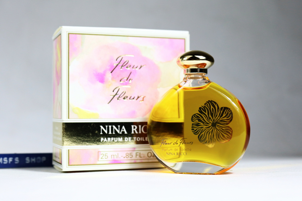 [Vintage] Nina Ricci Fleur de Fleurs Parfum de Toilette 25ml Splash แบบแต้ม - น้ำหอม Vintage