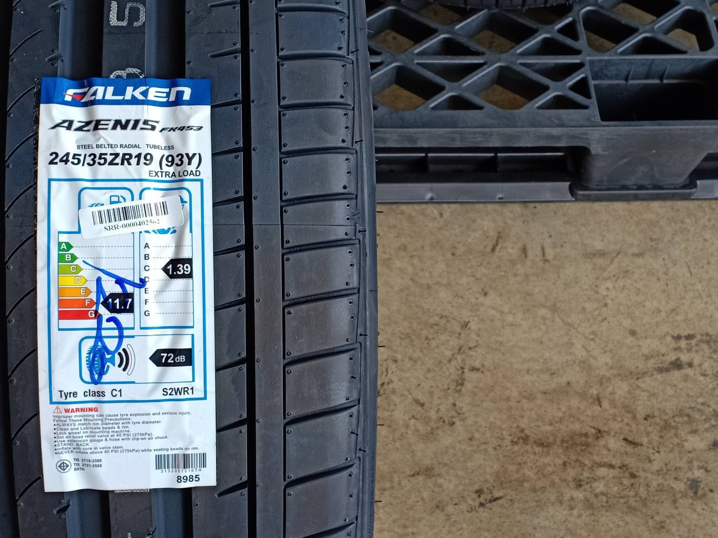FALKEN 245/35ZR19 AZENIS FK453 93Y MADE IN JAPAN