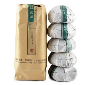 ชาผู่เอ๋อร์ ดิบ รุ่น เจี่ยจี๋โถวฉา ปี 2015 แพ็ค 5 ก้อน (100*5 กรัม) ส่งฟรี