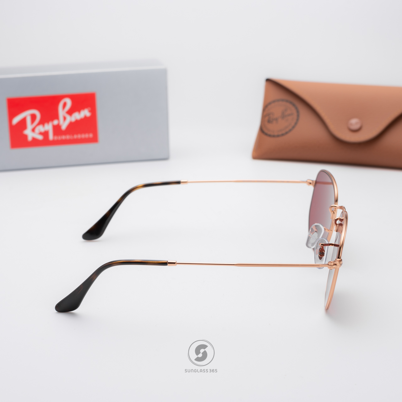RayBan RB3548N 9202AF Rose Gold Polarized