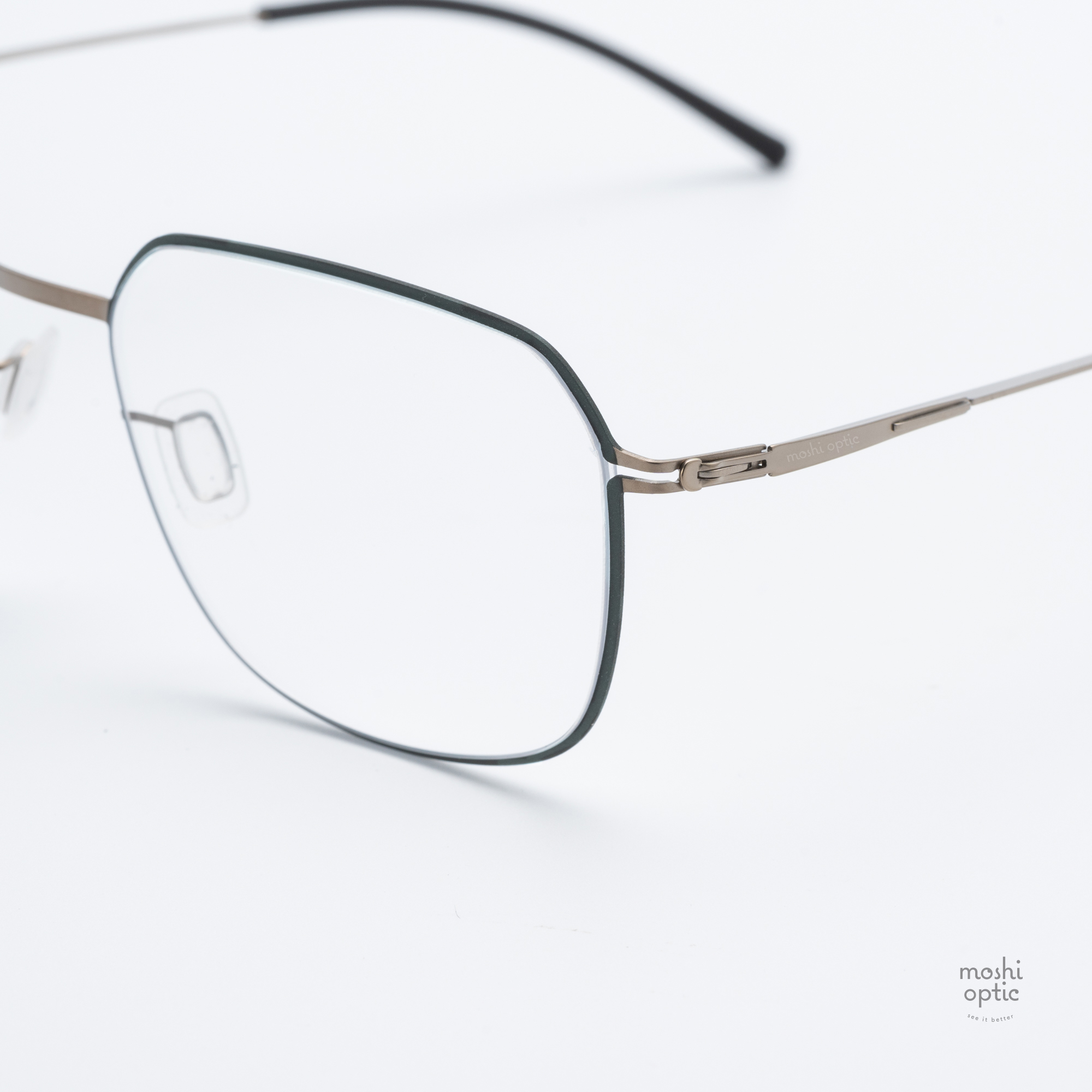 กรอบแว่น IC BERLIN Rey Racing Green Bronze