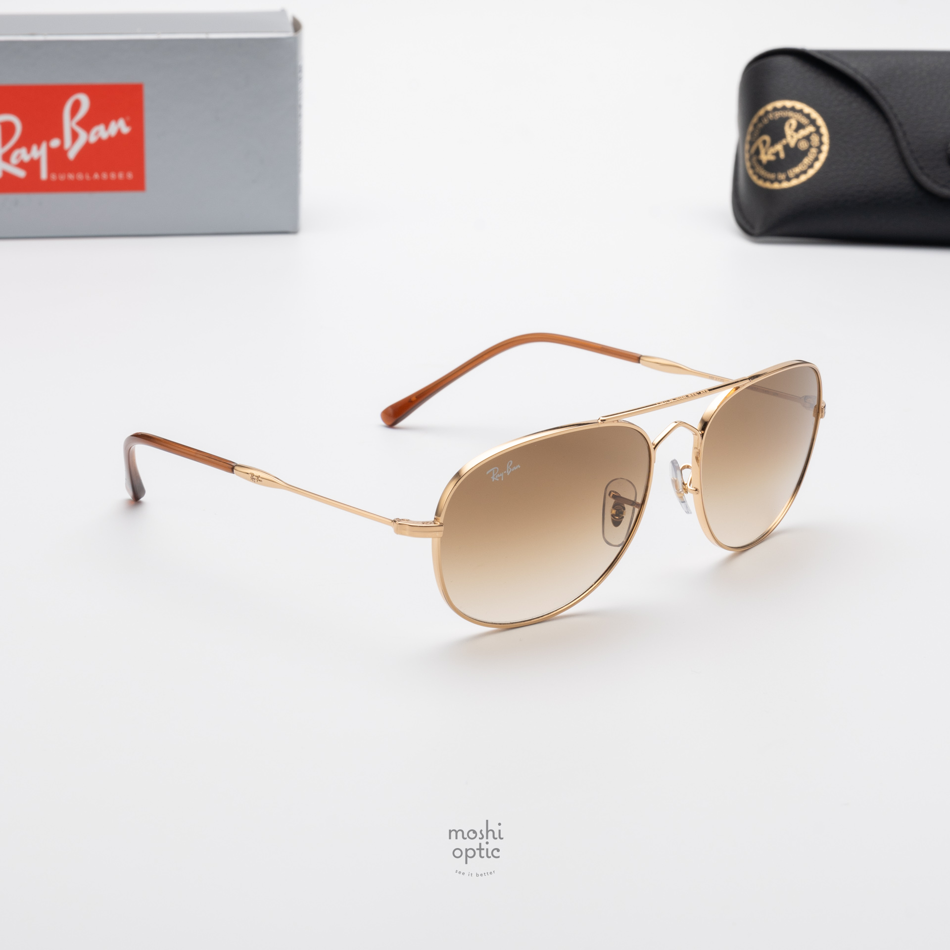 Ray-Ban RB3735 Bain Bridge 001/51 Arista Gold