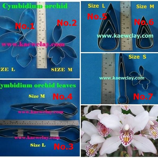 พิมพ์ตัดดอกกล้วยไม้ซิมบีเดียม(Aluminum mold cutter Cymbidium.)