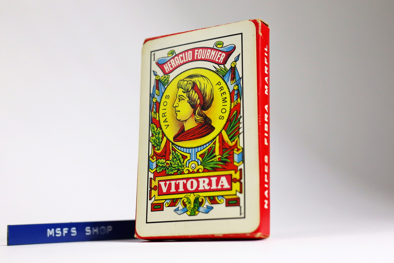 [Vintage] VITORIA Heraclio Fournier - Naipe Espanol Fournier 40 Cartas Playing Cards การ์ดเก่ายังไม่ถูกใช้งาน
