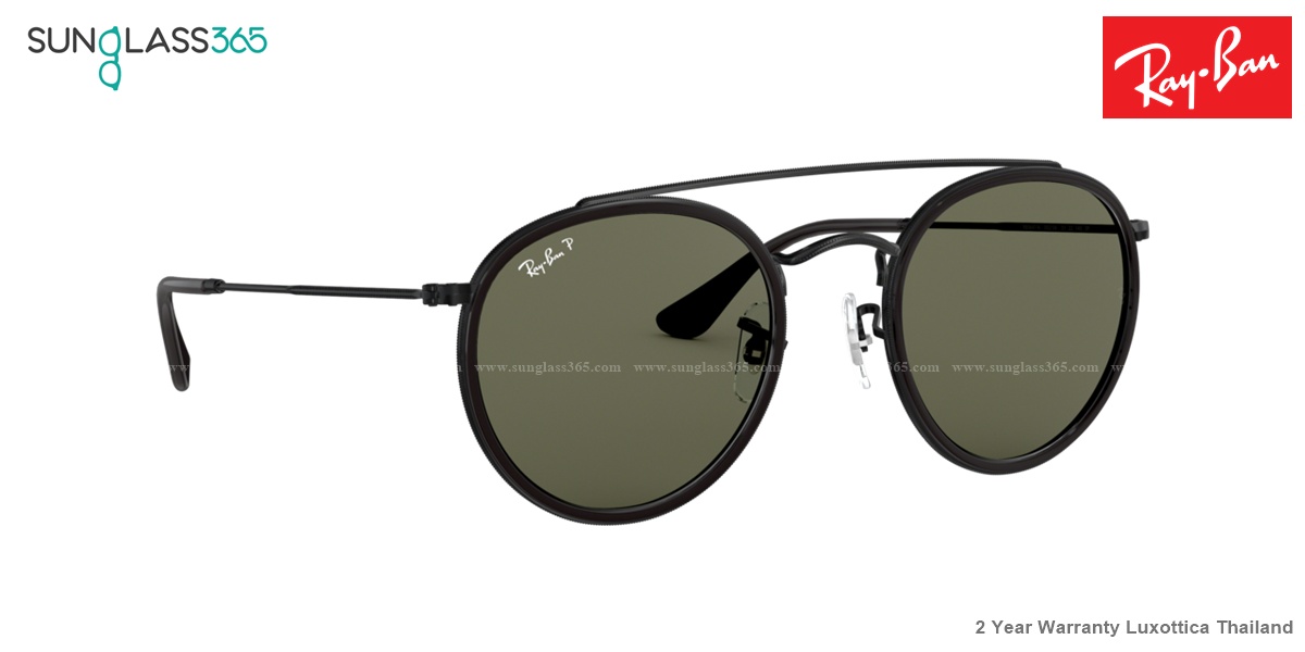 Ray Ban RB3647N 002/58 Black Green Polarized