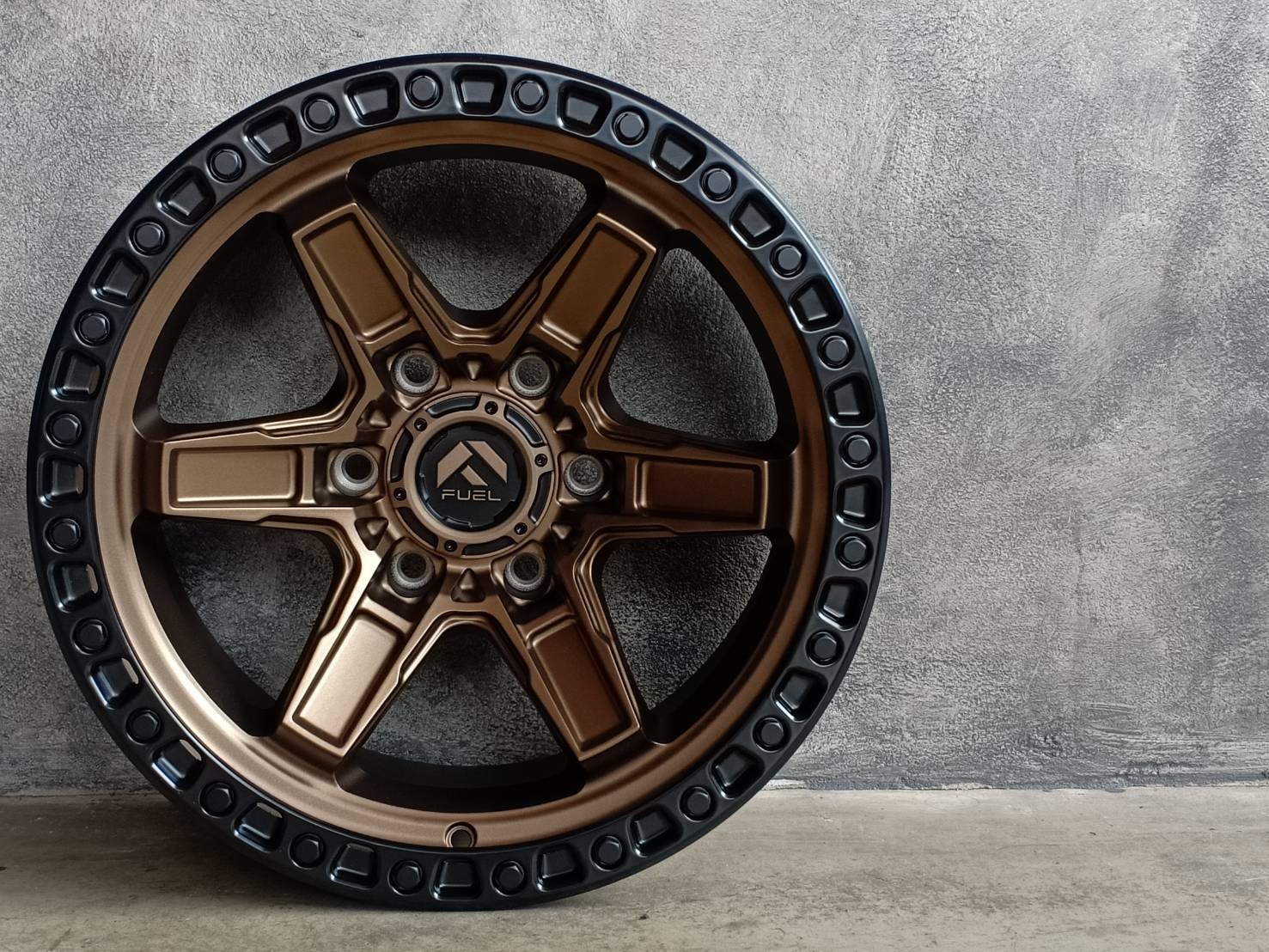 FUEL-KICKER 17X9 6X139.7 -12 106.1 MATTE BRONZE/BLACK RING