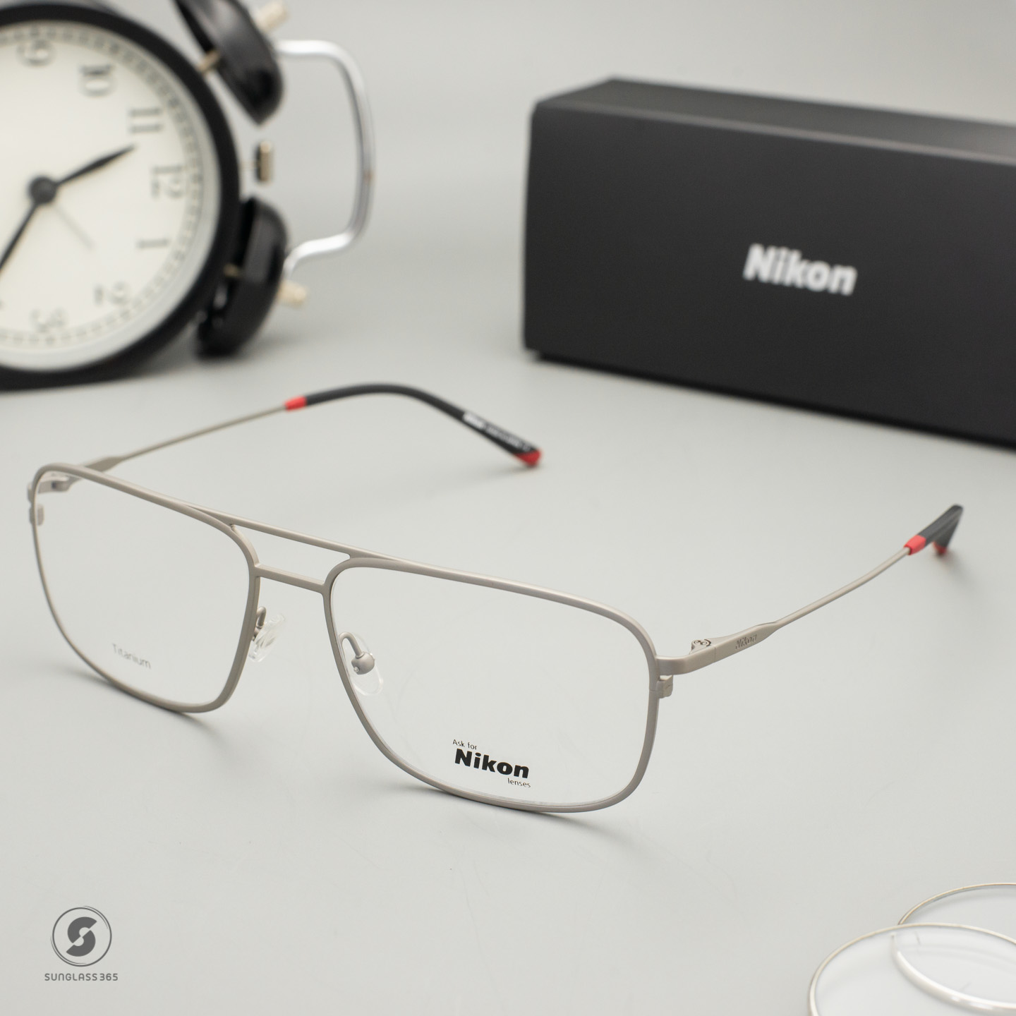 NIKON Frame NC1021 Red Color Touch Series Matte Anthracite