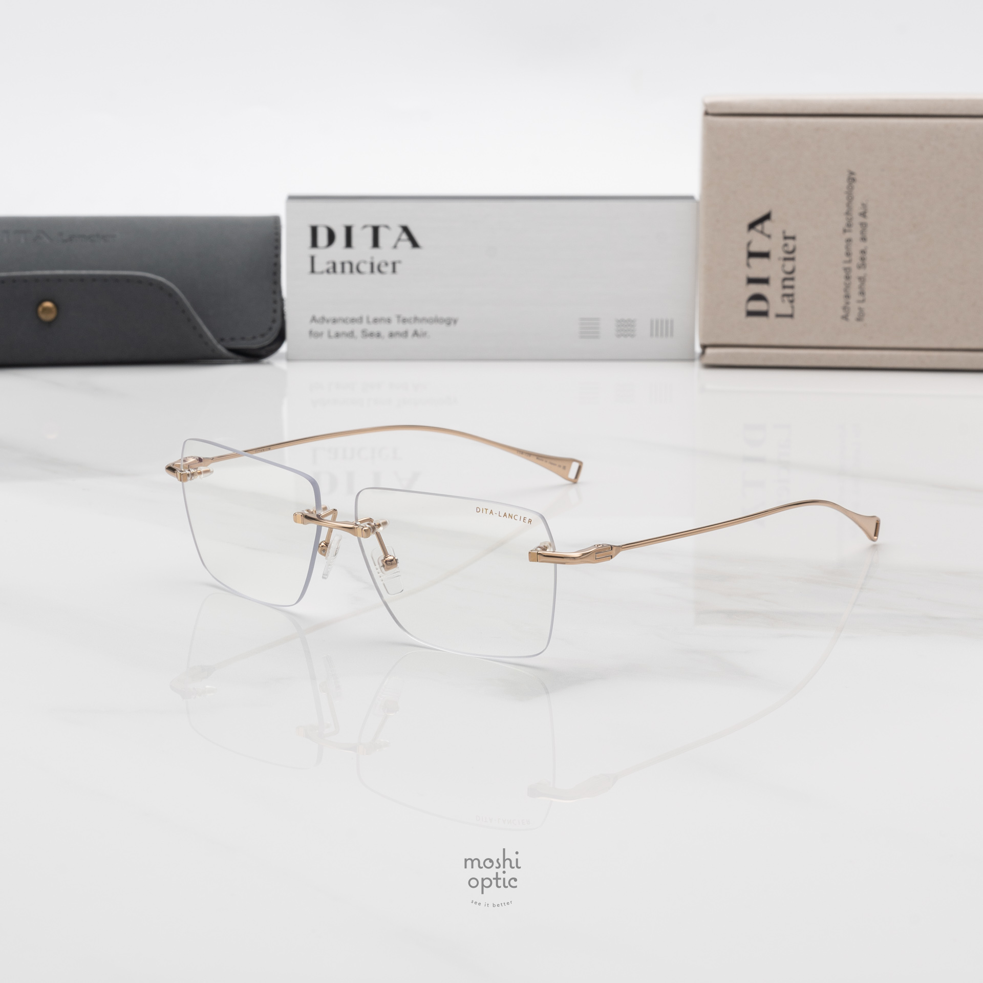 แว่นสายตา DITA LANCIER DLX129 A 01 with Blue Control Lens