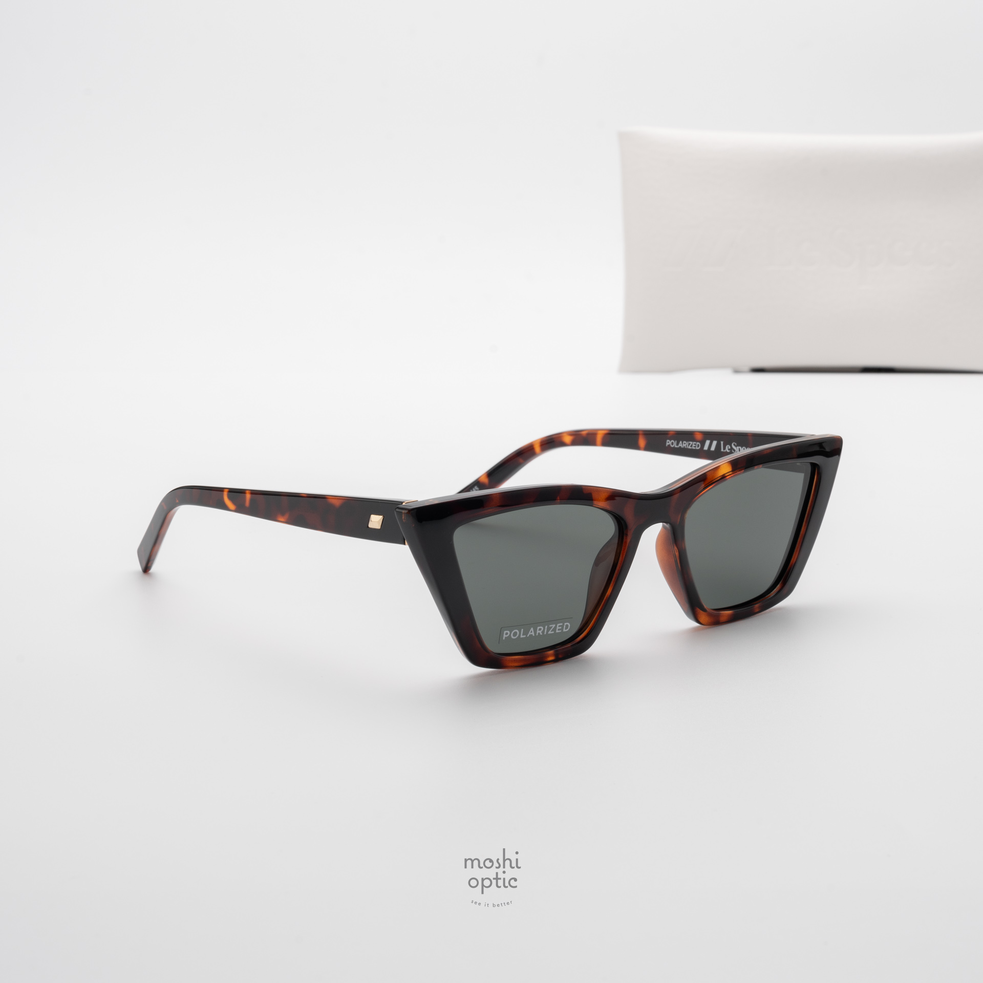 แว่นกันแดด Le Specs LSP2552125 VELODROME Dark Tort Khaki Polarized
