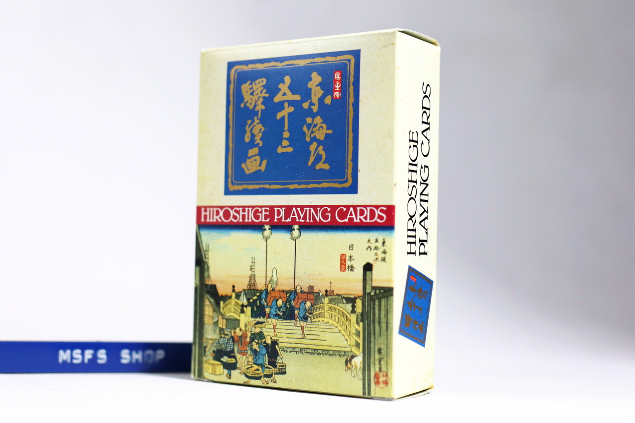 [Vintage] Hiroshige Playing Cards ใหม่ในซีล - แบบที่ 1 - การ์ด Vintage มือสอง