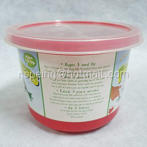 ของเล่นกบกระโดดไกล กบกระโดดลงถัง