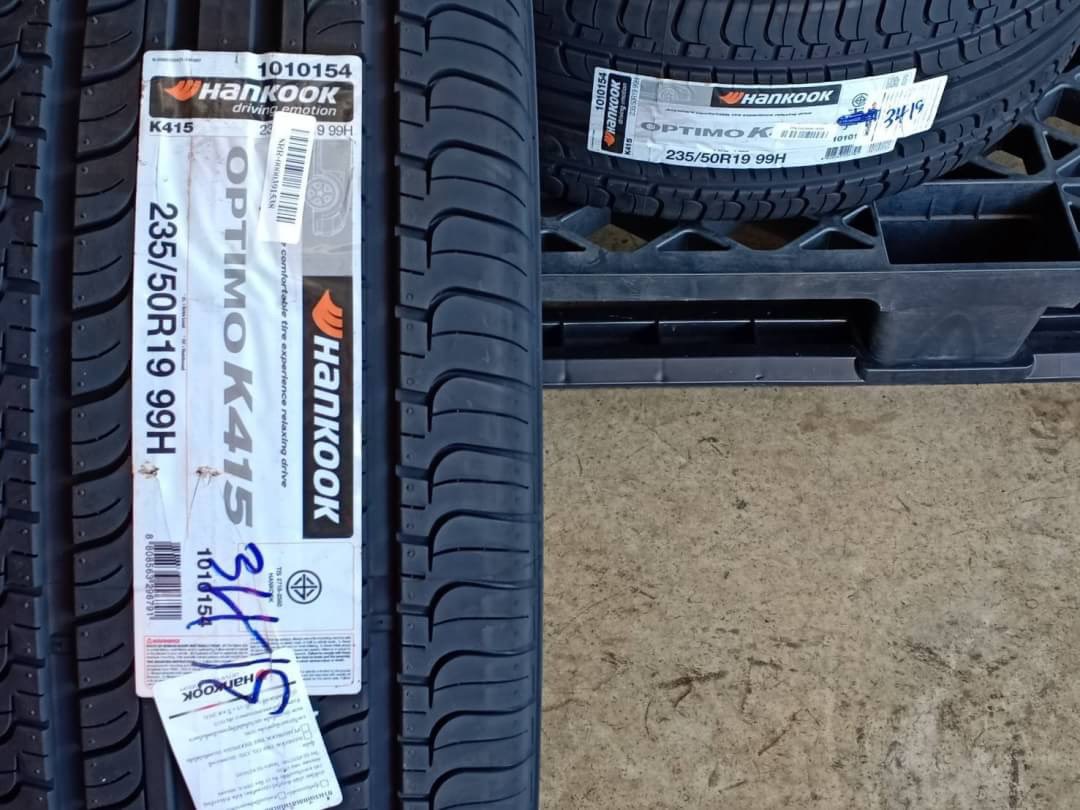 ยางใหม่ HANKOOK OPTIMO K415 235/50-19 เส้น 3900 เท่านั้น