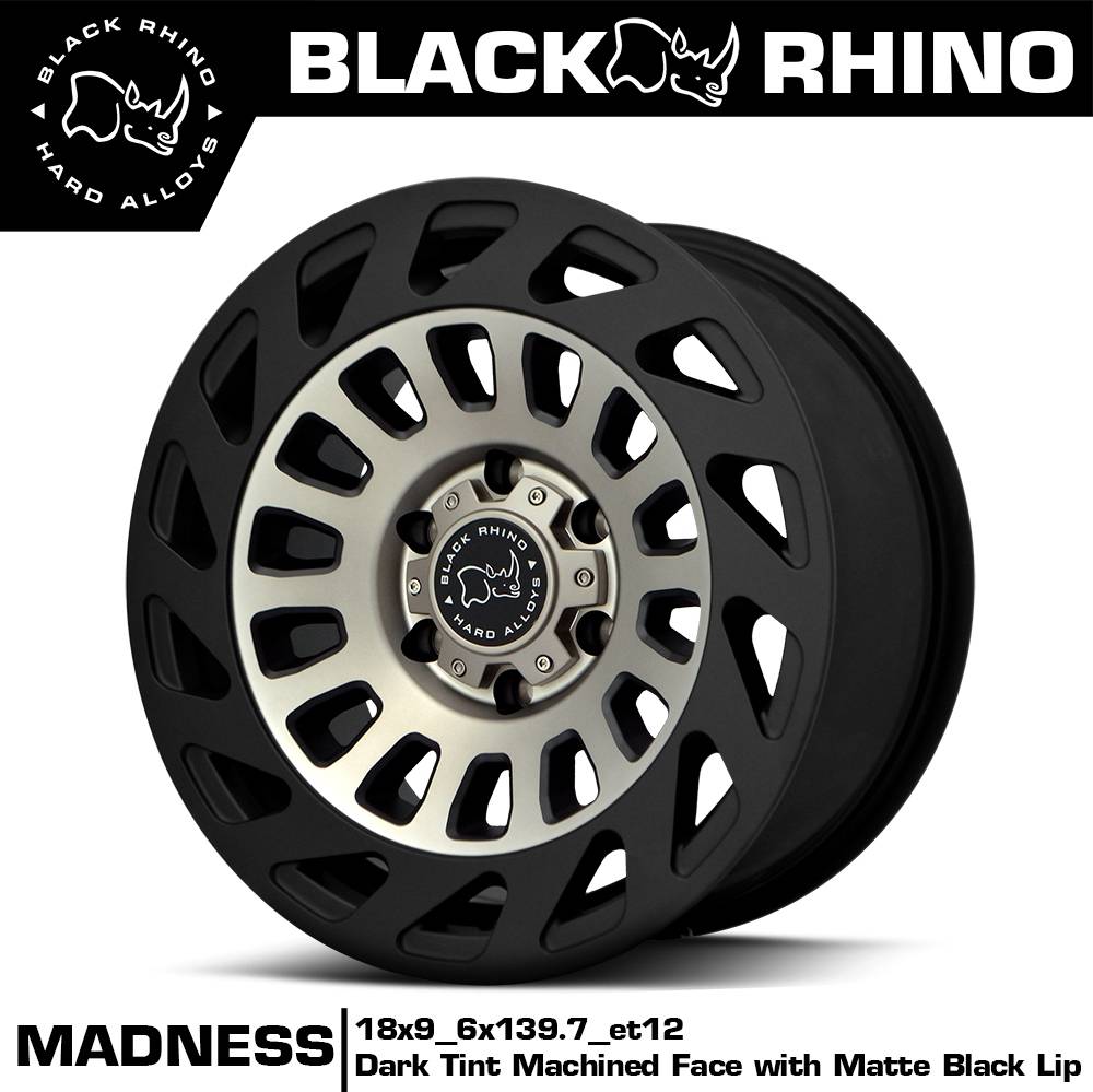 ล้อแม็ก USA. แท้ BLACK RHINO MADNESS 18x9 6x135/6x139.7 ET+12 ราคาพิเศษ