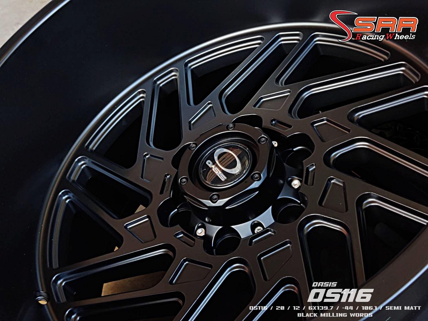 OASIS : OS116 20X12 6X139.7 -44 ดำด้าน