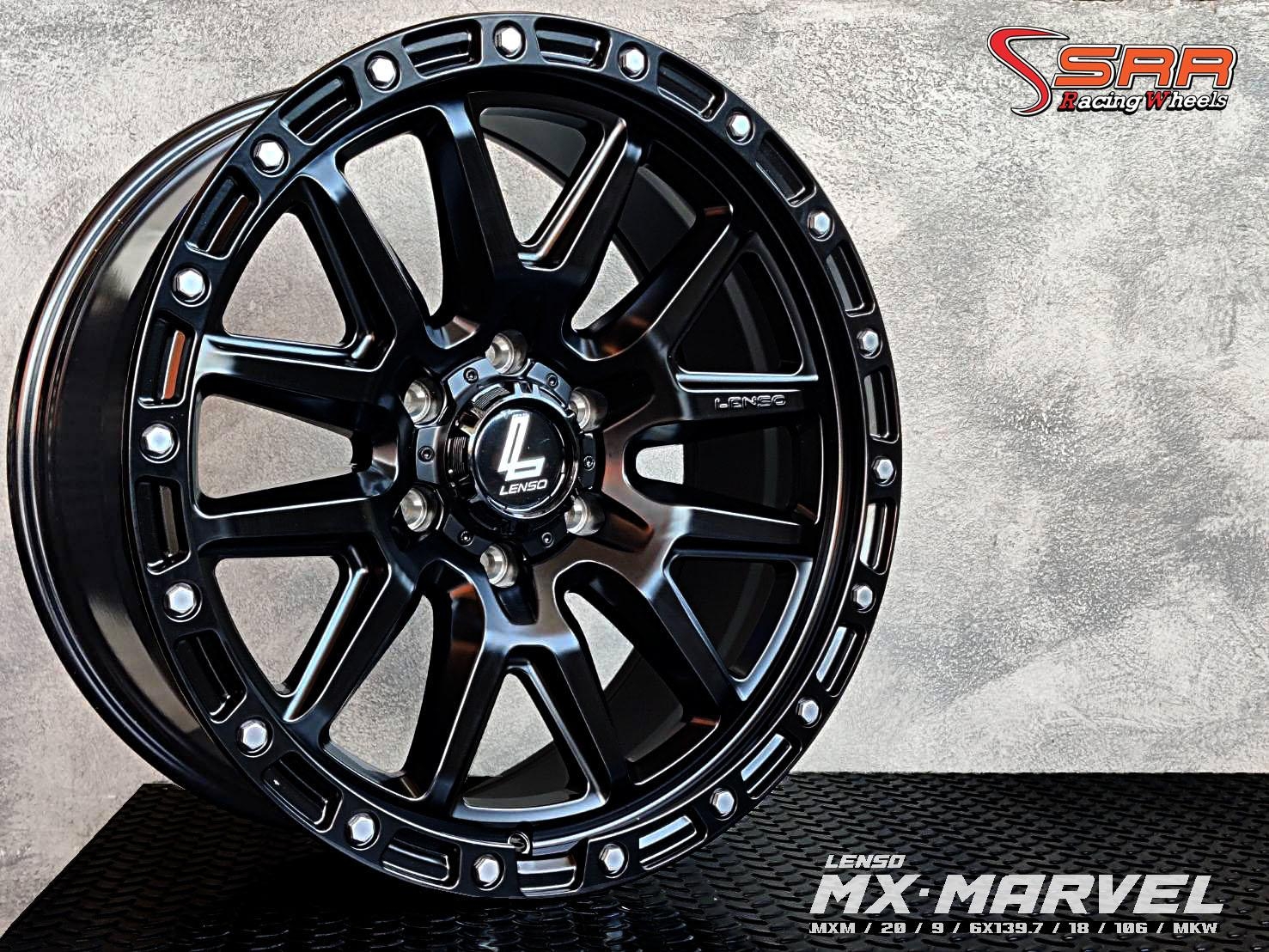 LENSO : MARVEL 20X9 6X139.7 18 ดำด้าน
