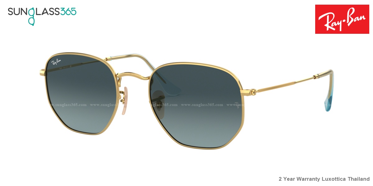 Ray Ban RB3548N Hexagonal 91233M Gold