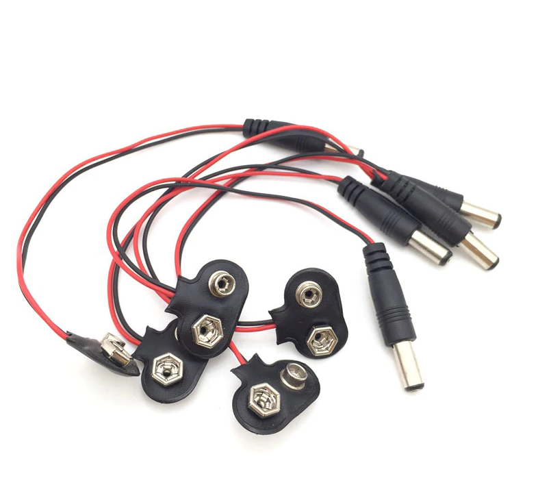 ขั้วถ่าน 9 โวลต์ แปลงเป็นแจ็คหัวกลม (ใช้กับ UNO ได้)