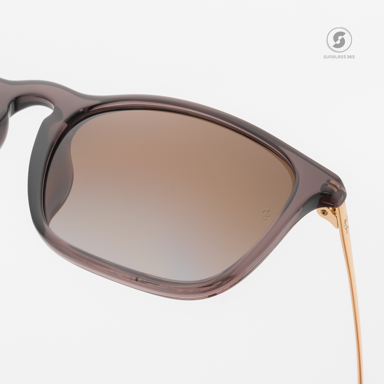 Ray Ban Chris RB4187F 6593T5 Transparent Brown Polarized