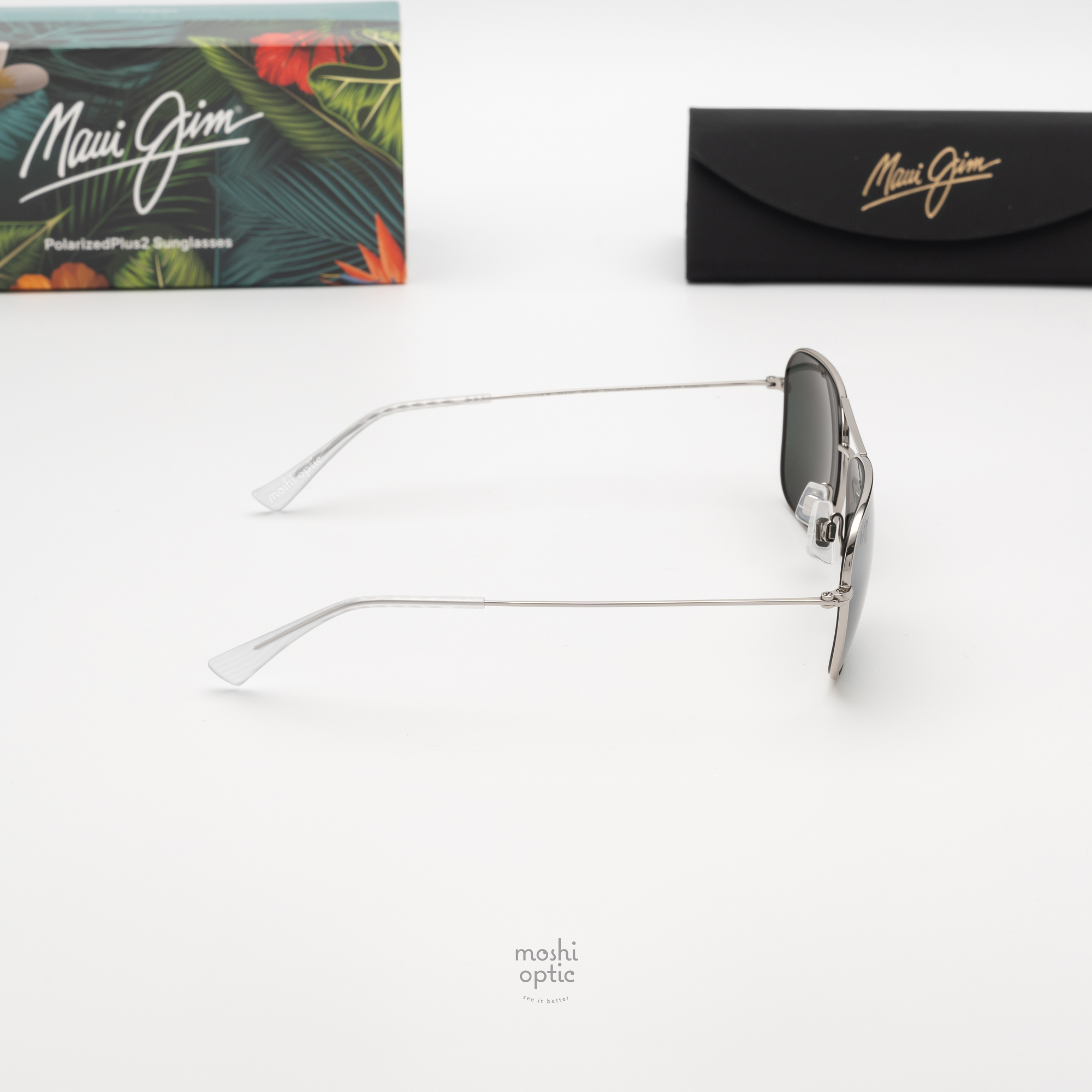 แว่นกันแดด Maui Jim Na'auao XL MJ H675 17 Neutral Grey Maui Pure