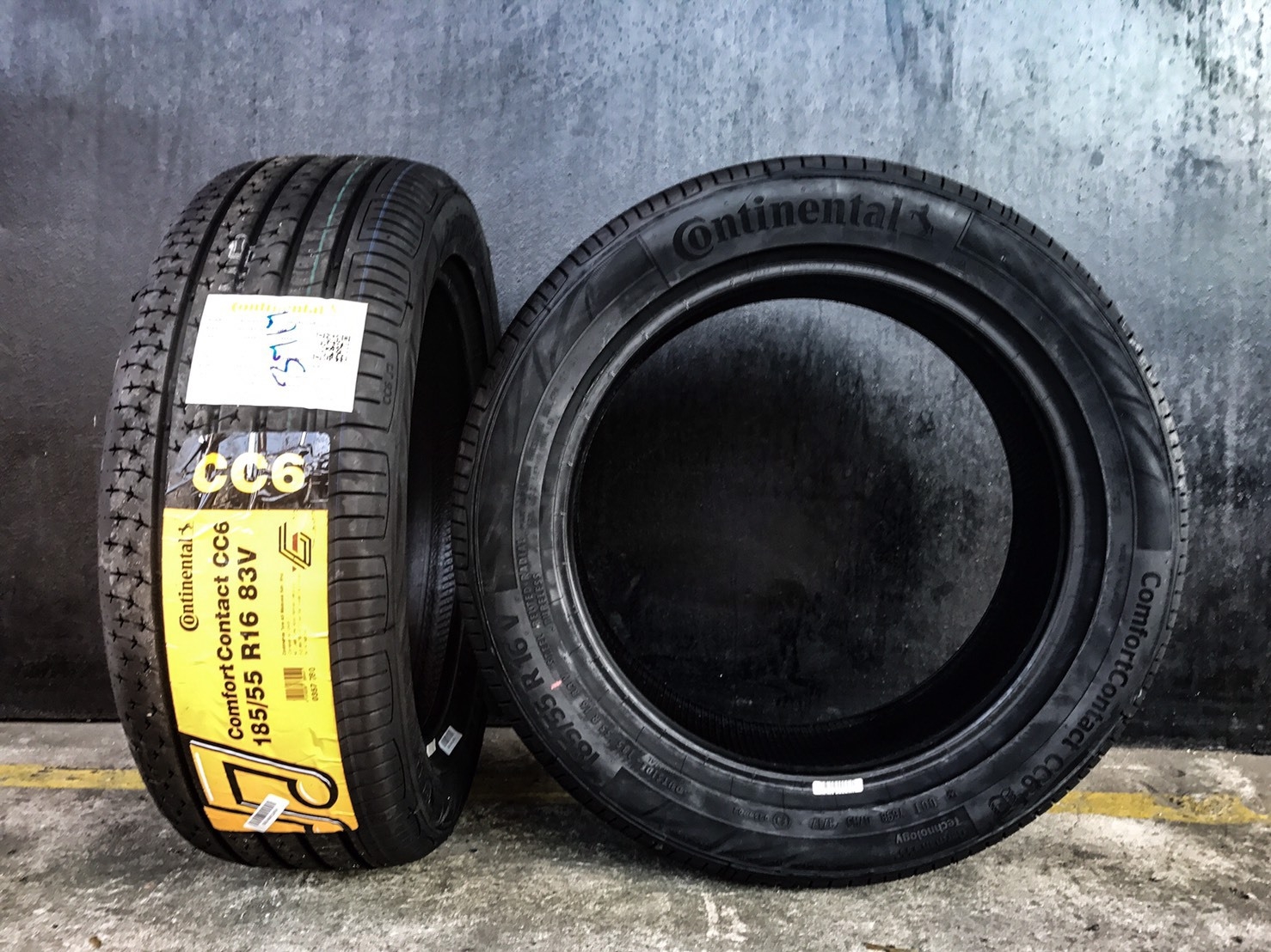 CONTINENTAL CONTACT CC6 185/55R16 ซื้อ2แถม2รับประกันคุณภาพ