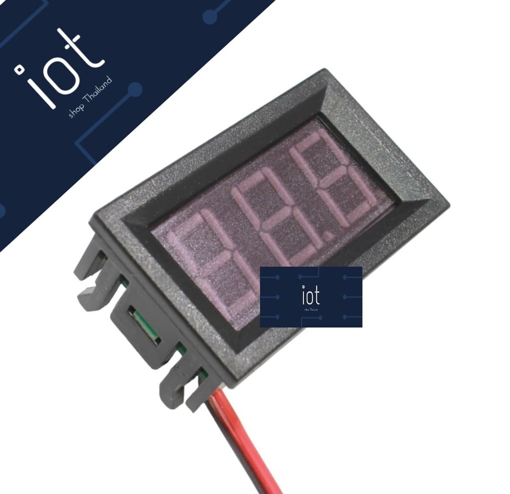 LED Digital Voltmeter AC 70-500V ขนาด 0.56 นิ้ว สีแดง