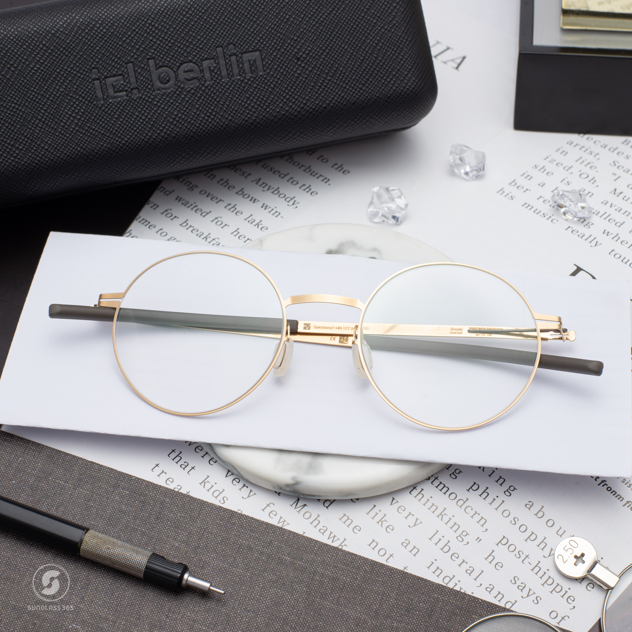 กรอบแว่น IC BERLIN Oroshi Rose Gold