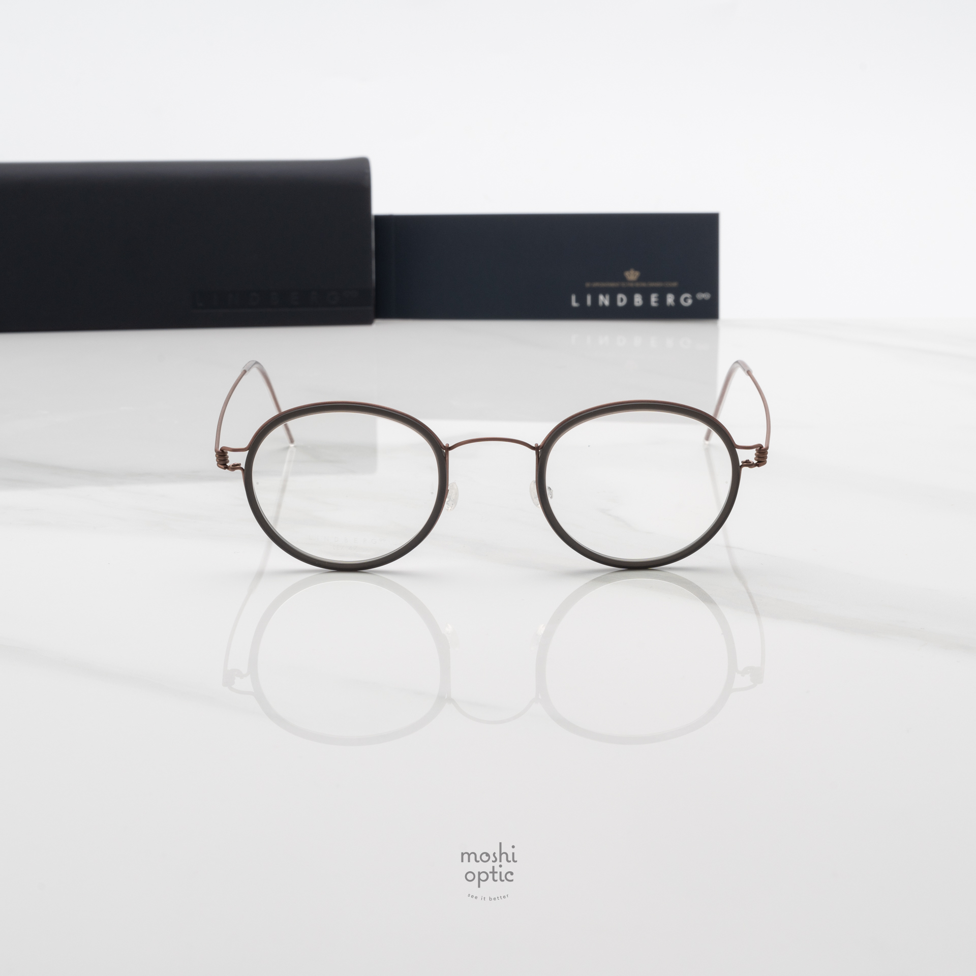 แว่นสายตา Lindberg Air Titanium Rim 087 1505L Lex U12